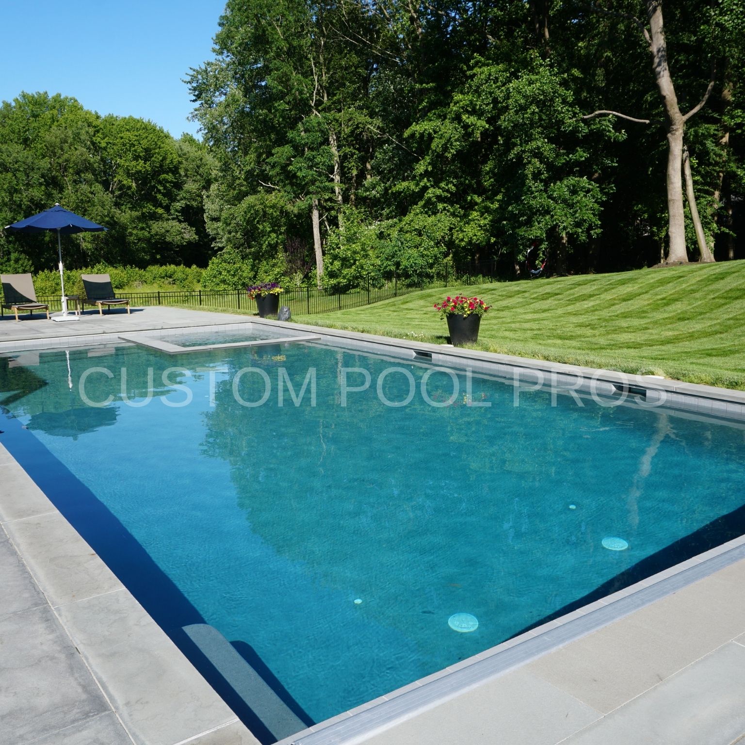 Gunite Swimming Pool- Custom Pool Pros