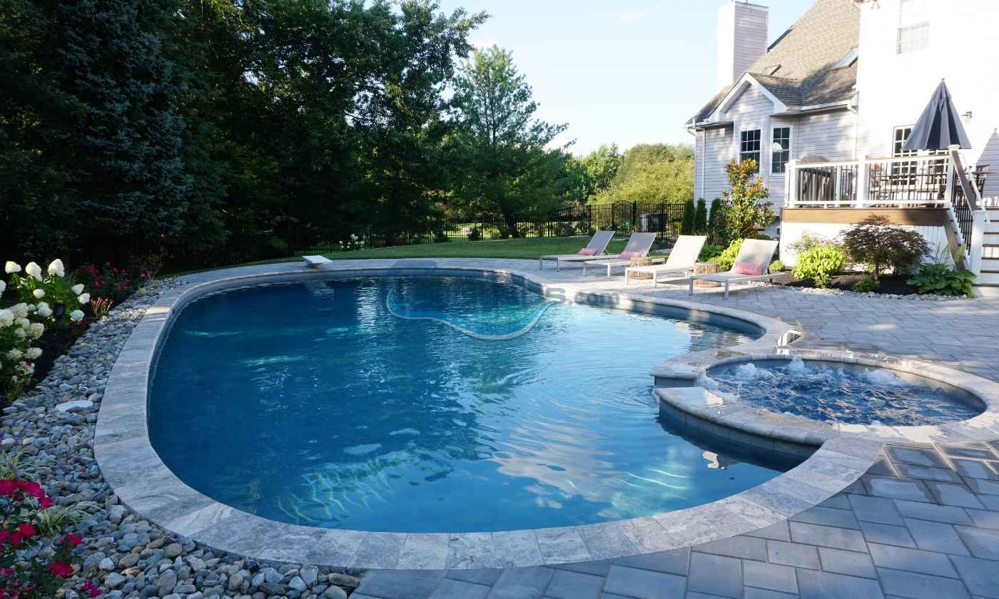 concrete pool in Metuchen nj