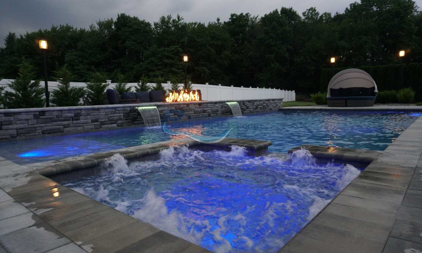 custom pool with spa Haddon Heights NJ