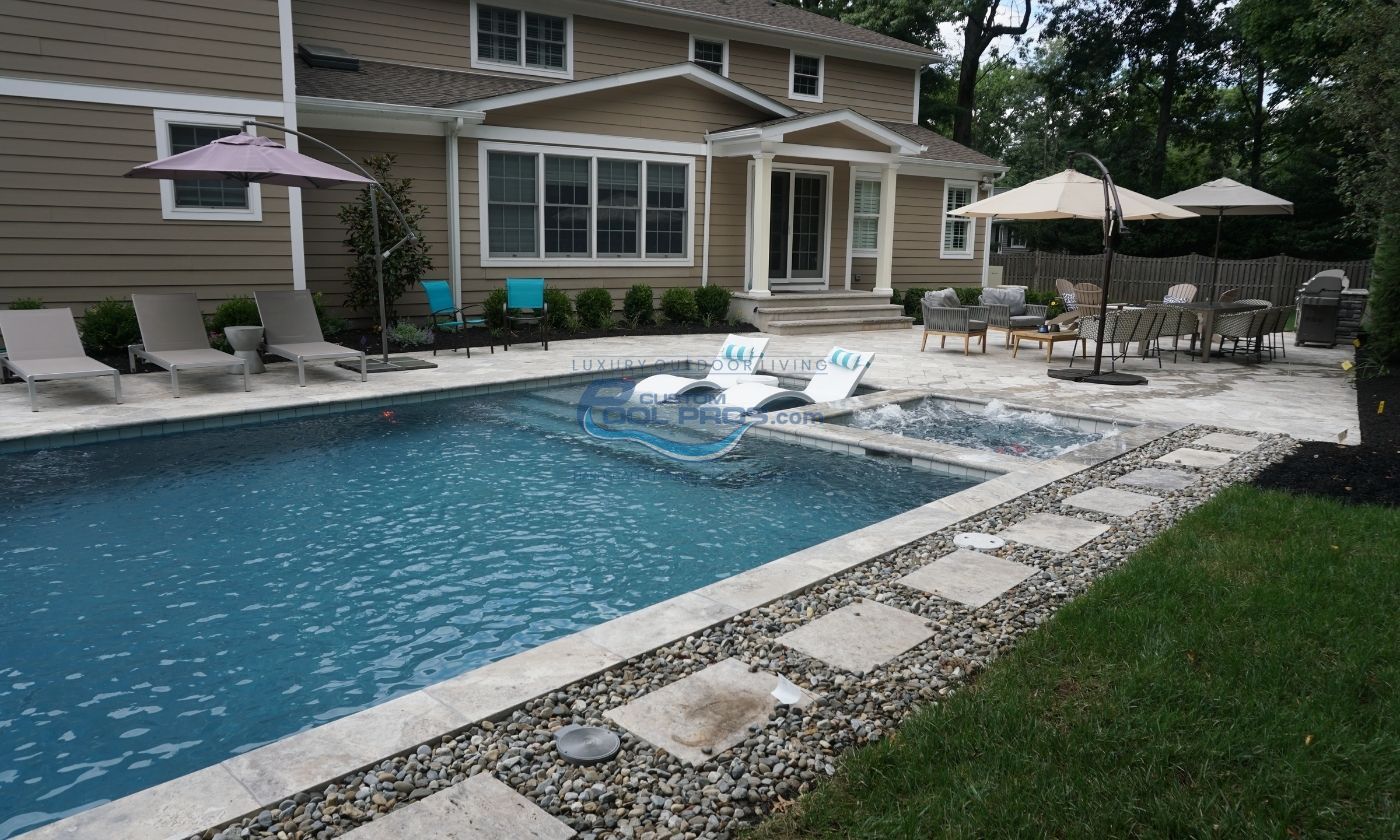 Sitting on Water with Luxury Pool Furniture in Voorhees