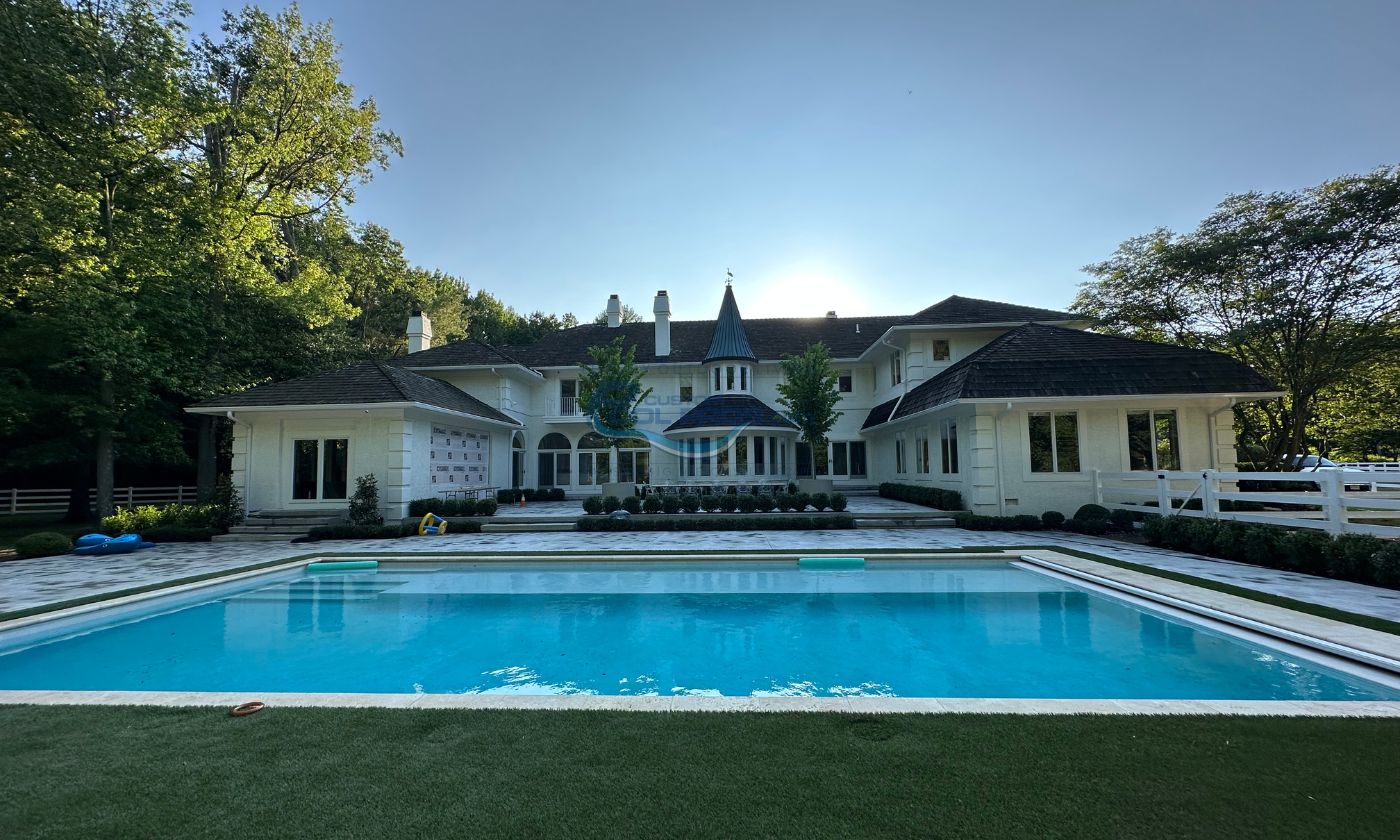 Luxury pool installation for Luxurious Home in NJ